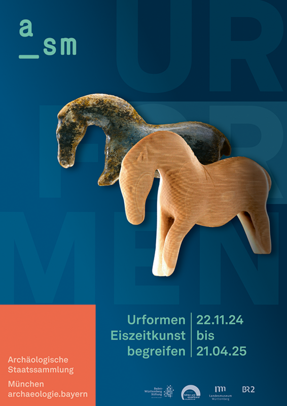 Plakatmotiv zur Sonderausstellung »Urformen – Eiszeitkunst begreifen« in der Archäologischen Staatssammlung.