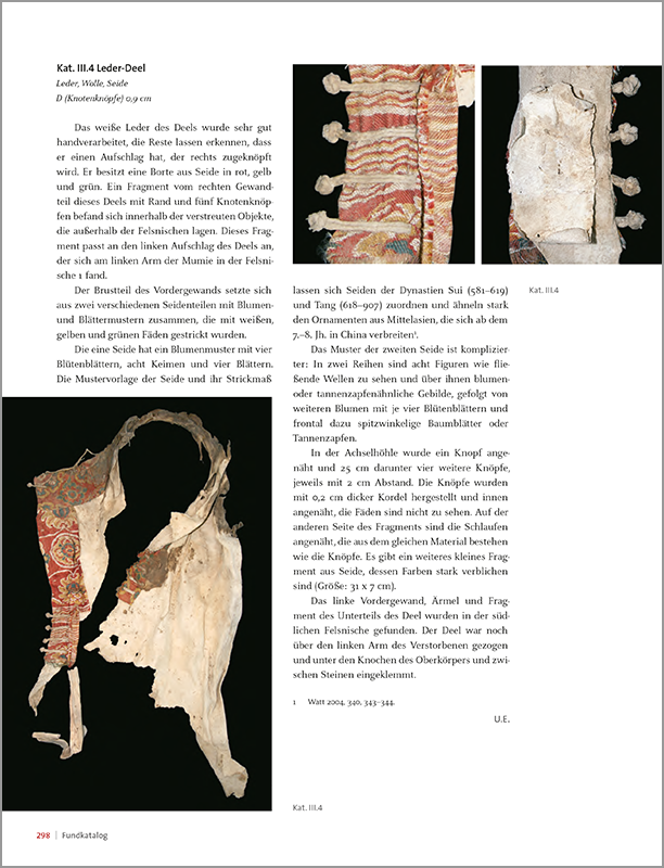 Innenseite des Begleitbhuches zur Sonderausstellung »Steppenkrieger«.