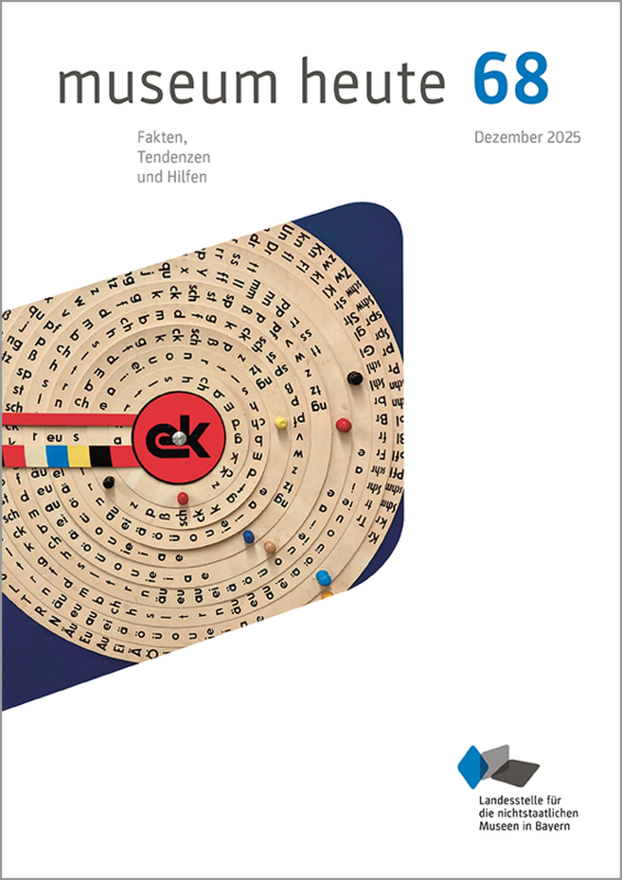 Cover der Ausgabe 68/2025 von »museum heute«.