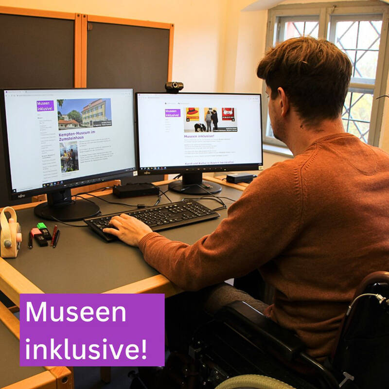 Die neue Homepage bietet Tipps zu inklusiven Museumsangeboten und zu einem barrierefreien Urlaub in Bayern.