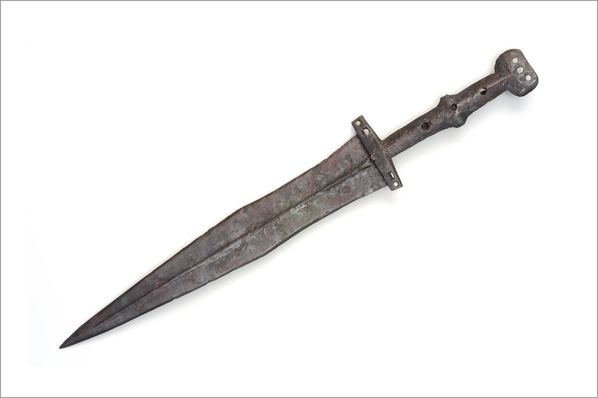 Römischer Dolch aus dem Militärkastell von Oberstimm.