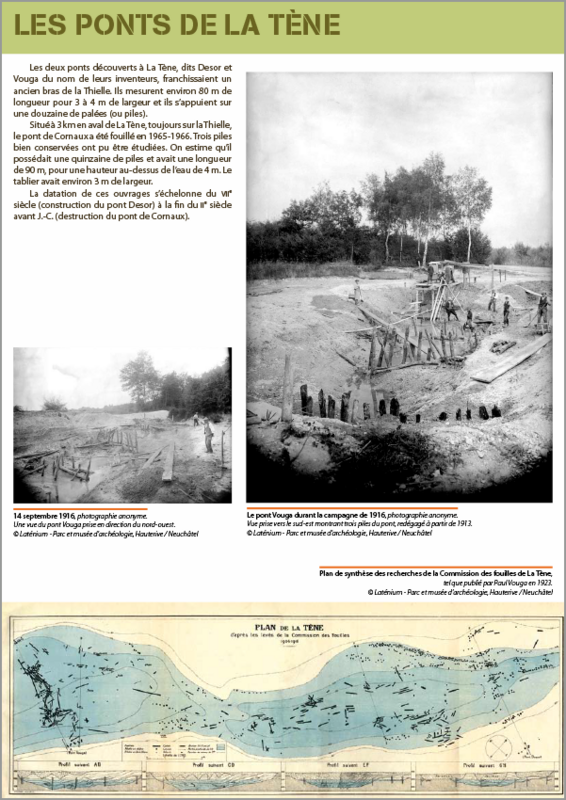 Innenseite des Begleitheftes zur Sonderausstellung »La Tène« in Bibracte.