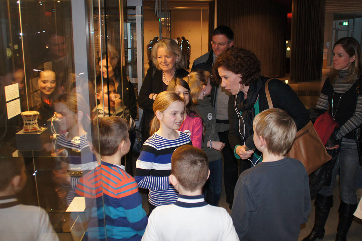 Auch ein Presse-Interview mit den SchülerInnen durfte natürlich nicht fehlen!