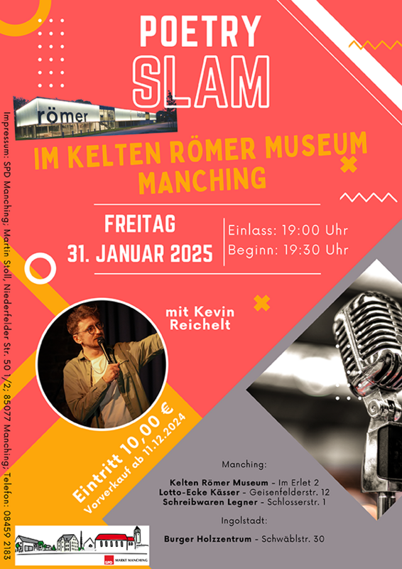 Plakat zum Poetry Slam 2025