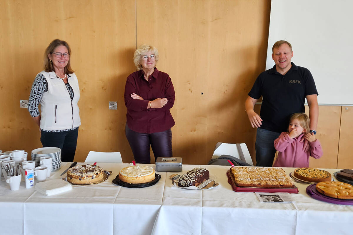 Für das leibliche Wohl sorgte ein Kuchentisch des Keltisch-Römischen Freundeskreises Manching e.V.