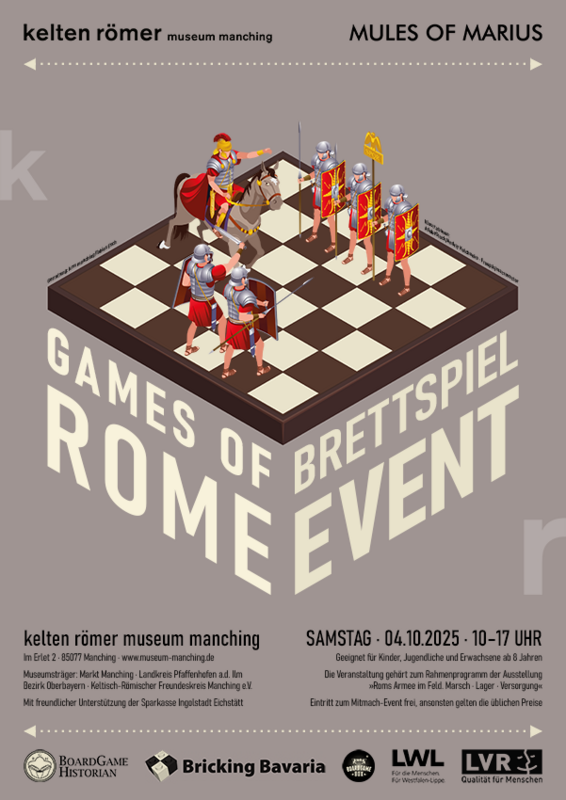 Poster zum Spiele-Event »Games of Rome«.