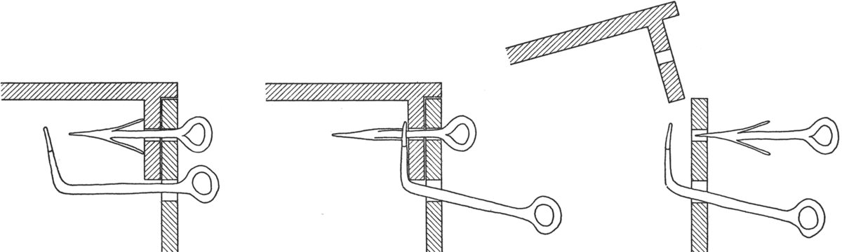 Schematische Rekonstruktion eines keltischen Federschlosses.