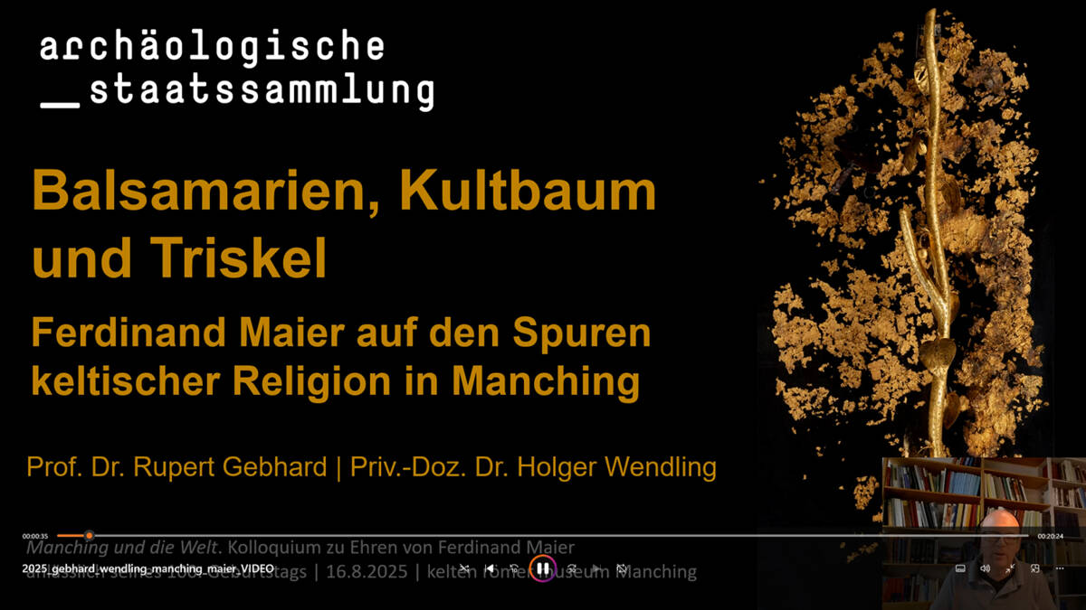 Der virtuelle Vortrag von Holger Wendling und Rupert Gebhard (beide Archäologische Staatssammlung) widmete sich Ferdinand Maier und der keltischen Religion in Manching.