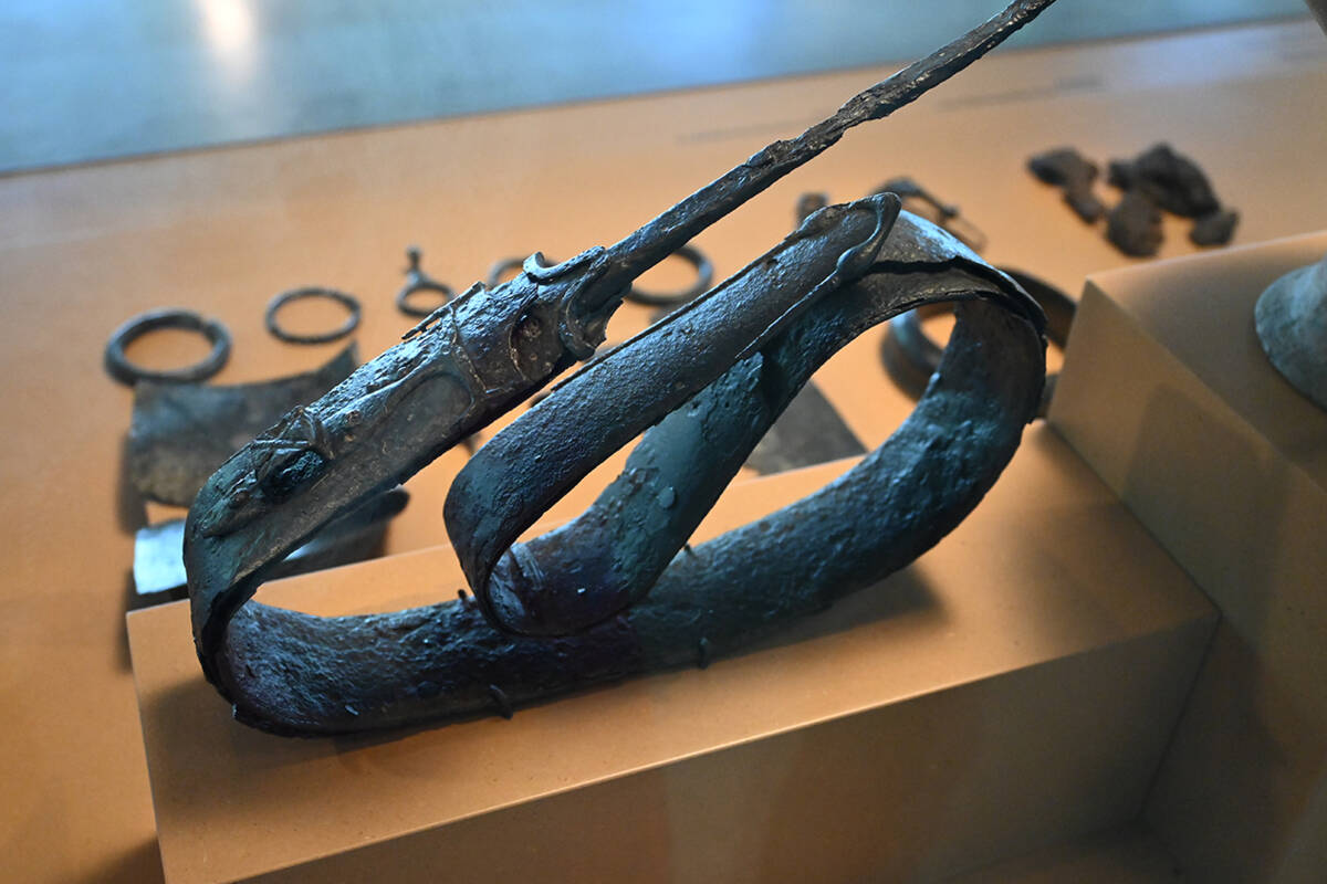 Gefaltetes Keltenschwert aus München-Obermenzing