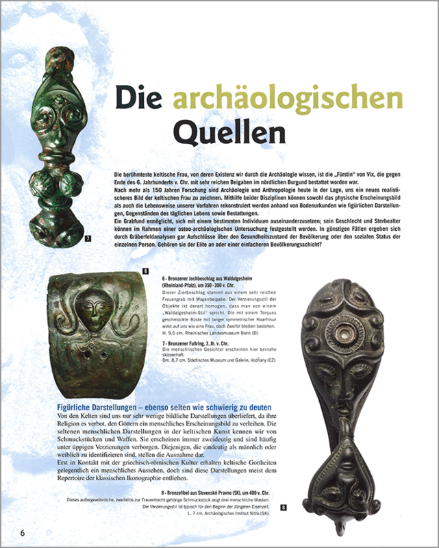 Innenseite des Begleitheftes zur Sonderausstellung »Alltag und Pracht« in Manching.