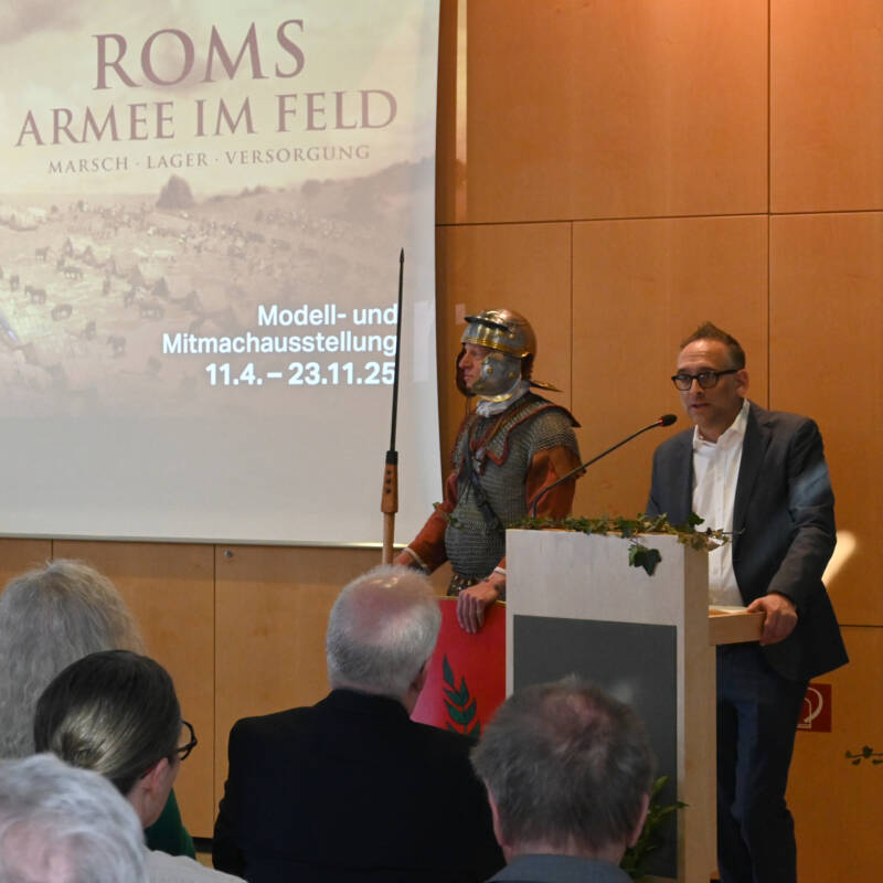 Impressionen von der Ausstellungseröffnung Roms Armee im Feld. © krm manching / Foto: Jasmin Braun